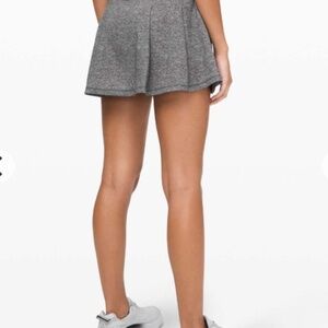 Lululemon Pace Rival Skirt Heathered Black EUC size 6 tall